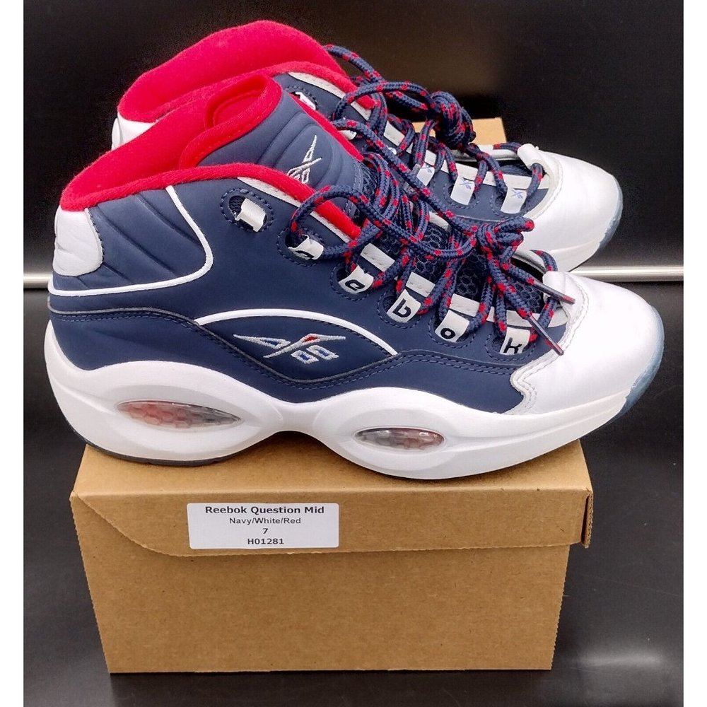 Reebok Allen Iverson Question Mid Men's Big Kids Shoes Sneakers Size 7 H01281